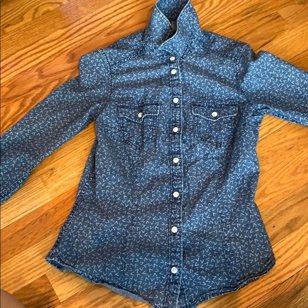 Denim long sleeve shirt